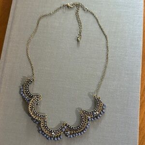 Elegant Gold and Purple Necklace